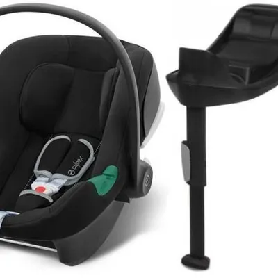 Cybex Aton B2 i-Size Fotelik Samochodowy 0-13kg Volcano Black + Baza One Isofix do Fotelika