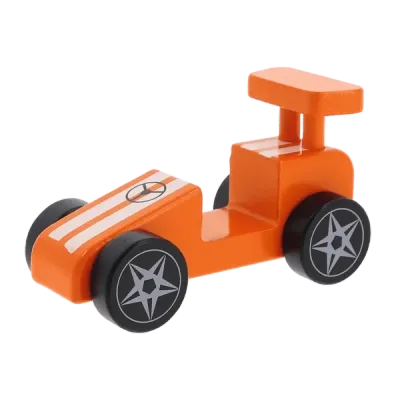 Trefl Zabawka Drewniana Racing Car Orange