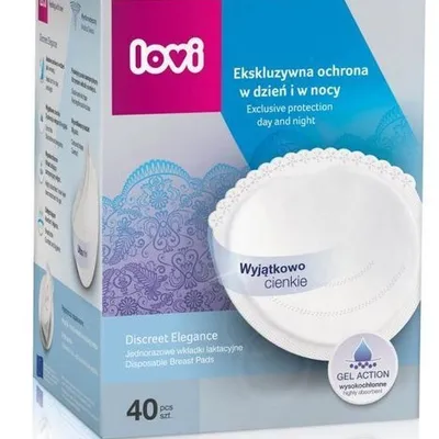 Lovi Wkładki Laktacyjne Discreet Elegance Białe 19/602