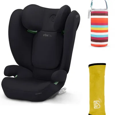 Cybex Solution B I-Fix Fotelik Samochodowy 15 - 50 kg Volcano Black + Babysafe Nakładka Na Pas + Canpol Babies Termoopakowanie