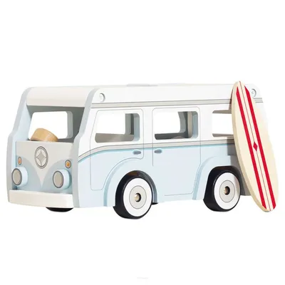 Le Toy Van Drewniany Kamper Retro Wakacyjny Samochód