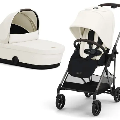 Cybex Melio Wózek Głęboko-Spacerowy Canvas White