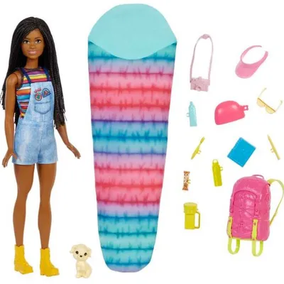 Barbie Kemping Brooklyn Lalka z Akcesoriami HDF74 Brooklyn HDF74
