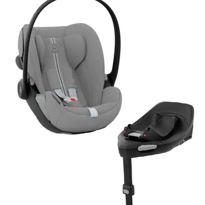 Cybex Cloud G I - Size Fotelik Samochodowy Stone Grey Plus 0-13kg + Cybex Baza G Black