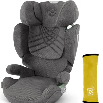Cybex Solution T I-Fix Fotelik Samochodowy 15-50kg Plus Mirage Grey + Babysafe Nakładka Na Pas