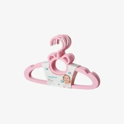 Babyhood Wieszaki Niedżwiadek 5 szt Różowe BH-724P