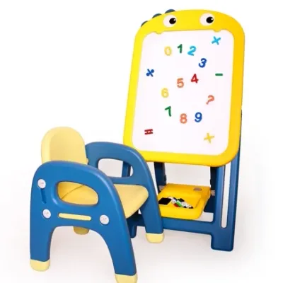 Babyhood BP-105O Tablica Magnetyczna Z Krzesełkiem Niebiesko-Żółta