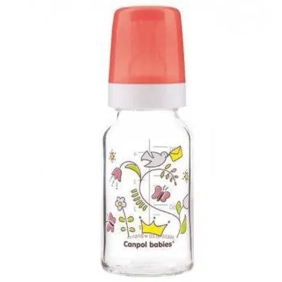 Canpol Babies Butelka Szklana 120 Ml Dekorowana