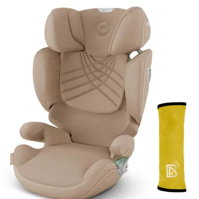 Cybex Solution T I-Fix Fotelik Samochodowy 15-50kg Plus Cozy Beige + Babysafe Nakładka Na Pas