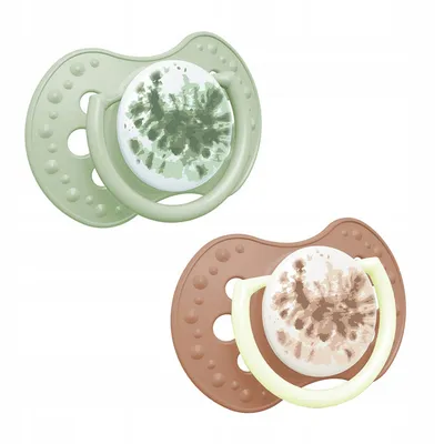 Lovi Smoczek Silikonowy Dynamiczny 0-3m 2 szt Tie Dye Green 22/917girl