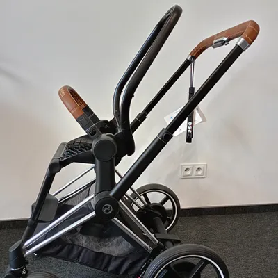 [OUTLET] Cybex E-Priam 2.0 Rama w zestawie ze Stelażem Siedziska Chrome + Brąz