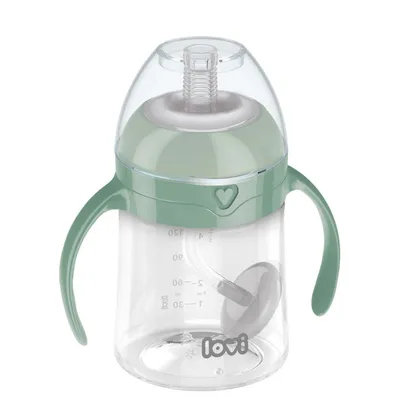 LOVI Pierwszy Kubek z Obciążoną Słomką 150 ml Green 35/364