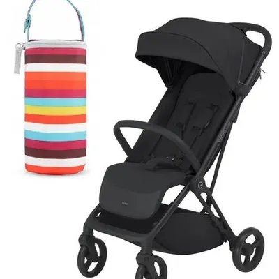 Espiro Just Wózek Spacerowy 110 Black Pepper 2024 + Canpol Babies Termoopakowanie