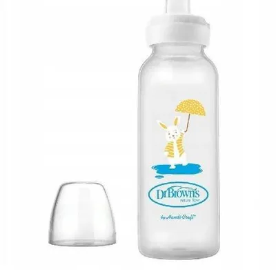 Butelka Standard 250ml Z Silikonowym Ustnikiem "Niekapkiem" Królik
