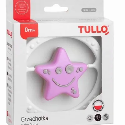 Tullo Grzechotka Gwiazdka Różowo-Szara