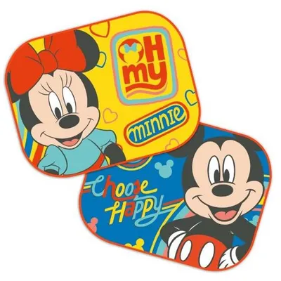 Disney Zasłony Boczne 2szt 44x35cm Minnie & Mickey