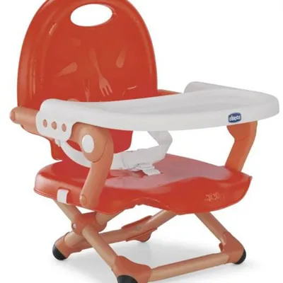 Chicco Pocket Snack Przenośne Krzesełko do Karmienia Poppy Red