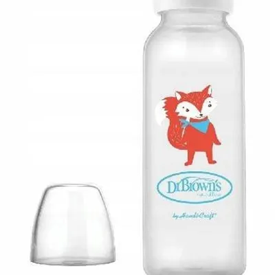 Butelka Standard 250ml Z Silikonowym Ustnikiem "Niekapkiem" Lis