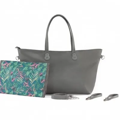 Kinderkraft Treasurebag Torba Dla Mamy z Przewijakiem Nature Vibes Dark Grey