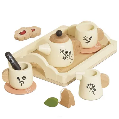 Le Toy Van Drewniany Zestaw do Herbaty Akcesoria Kuchenne