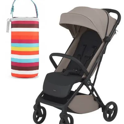 Espiro Just Wózek Spacerowy 109 Beige Cookie 2024 + Canpol Babies Termoopakowanie