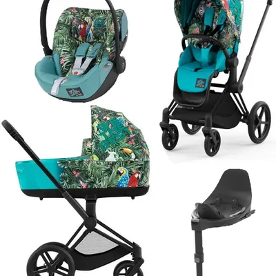 Cybex e-Priam 4.0 Wózek Głęboko-Spacerowy + Cloud T I-Size Fotelik + Baza We The Best by DJ Khaled