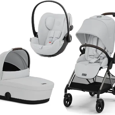 Cybex Melio Wózek Głeboko-Spacerowy Fog Grey + Cloud G I-Size