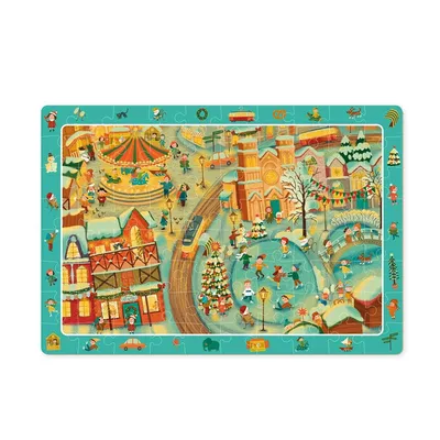 Dodo Toys Puzzle Obserwacyjne 80el Zima w Mieście