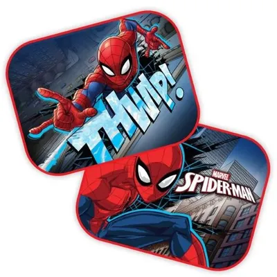 Zasłonki na Szyby Boczne Spiderman 44x35 cm 2 szt