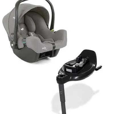Joie I-Snug 2 Fotelik Samochodowy 0-13 kg Pebble + Joie i-Base Encore Baza Obrotowa