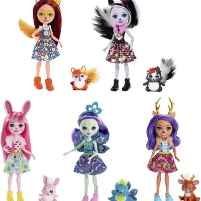 Barbie ENCH lalka + zwierzątko DVH87/8