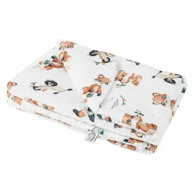 Bambusowa kołderka Niemowlaka retro fox rozm 65x75 cm