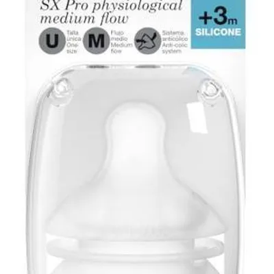 Suavinex Smoczki do butelek SX Pro +3M Przepływ średni Przepływ średni