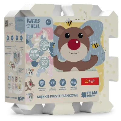 Trefl Puzzle Układanka Puzzlopianka - Bobaski i Miś