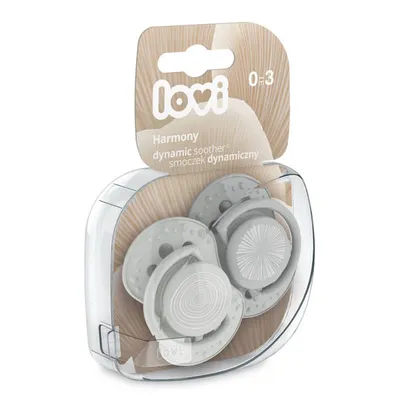 Lovi Harmony Smoczek Silikonowy Dynamiczny 0-3 m 22/905 Boy 2 Szt.