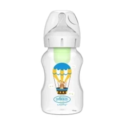Dr. Brown's Butelka Z Szeroką Szyjką Ze Smoczkiem Poziom 2 Królik 330 Ml