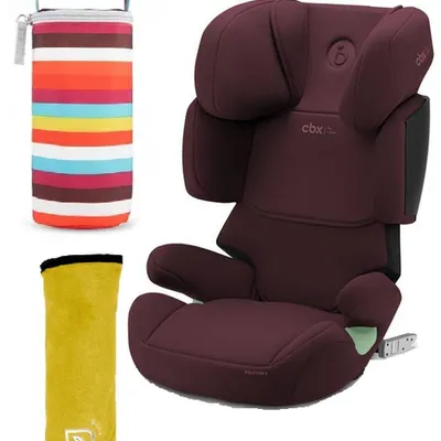 Cybex Solution X I-Fix Fotelik Samochodowy 15-50 kg Rumba Red + Nakładka Na Pas + Termoopakowanie