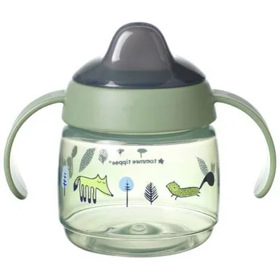 Tommee Tippee Kubek Pierwszy z Uchwytami Superstar 190ml,4m+ Zielony