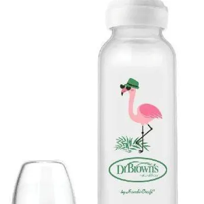 Butelka Standard 250ml Z Silikonowym Ustnikiem "Niekapkiem" Flaming