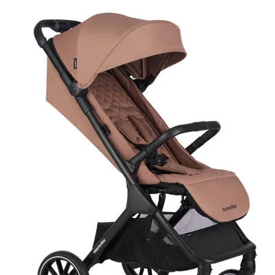 [OUTLET] Easywalker Jackey XL Wózek Spacerowy Kompaktowy z Kołami XL Pecan Brown