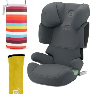 Cybex Solution X I-Fix Fotelik Samochodowy 15-50 kg Cobblestone Grey + Nakładka Na Pas + Termoopakowanie