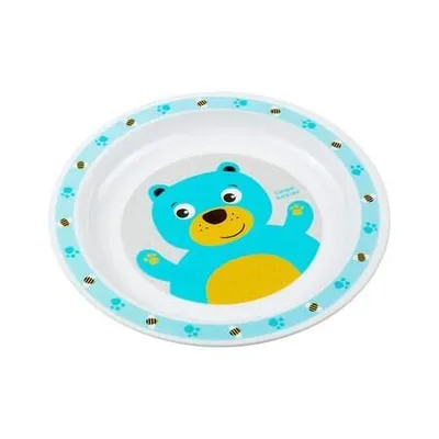 Canpol Talerzyk Plastikowy Cute Animals Miś Turkusowy
