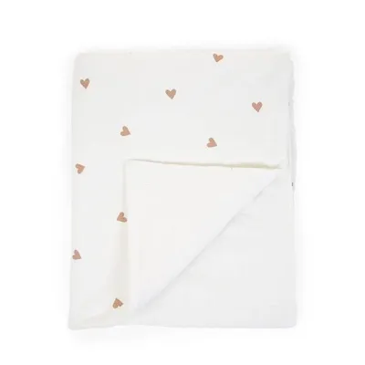 Childhome Kocyk 80 x 100 cm Jersey Hearts
