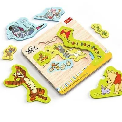 Trefl Puzzle Drewniane Winnie The Pooh 12el
