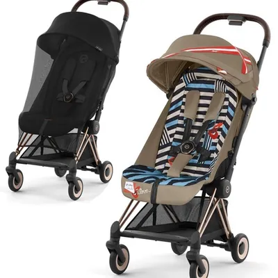 Cybex Coya Wózek Spacerowy One Love by Karolina Kurkova + Cybex Coya Moskitiera Black