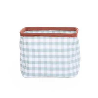 Childhome Pojemnik Na Zabawki 20x20x25 cm Vichy Sage Green