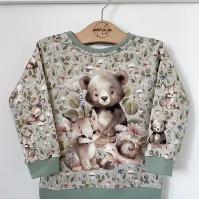 Bluza dresowa z panelem - Woody world