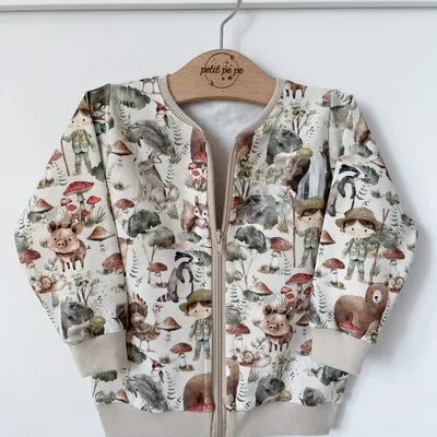 Bluza dresowa na zamek - Jesienny gaj