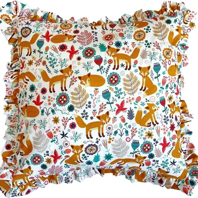 Poszewka na poduszkę z falbankami - boho foxy