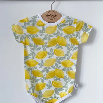 Body z cienkiej dzianiny jersey - Toskański ogród